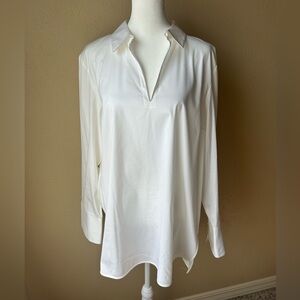 LAFAYETTE 148 NEW YORK White Popover Top